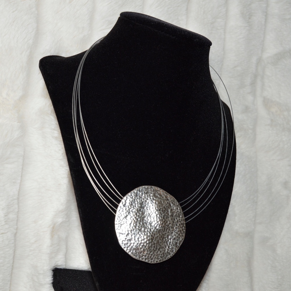 Textured Sphere Necklace